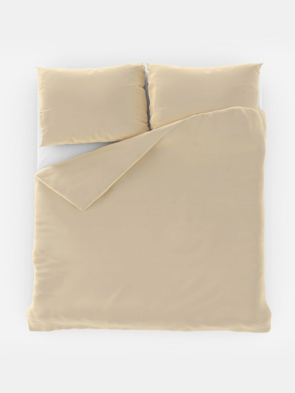 Kvalitex Jednobarevné bavlněné povlečení 140x200, 70x90cm smetanové