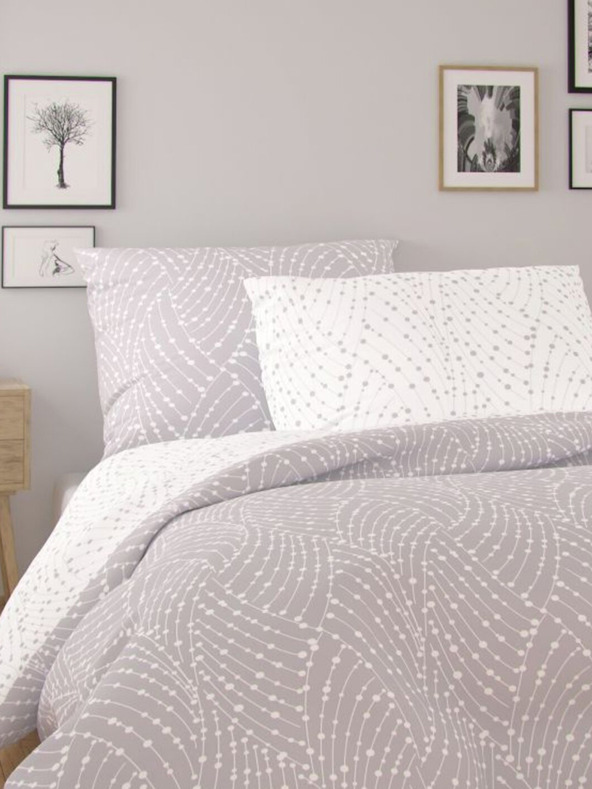 Kvalitex Francouzské prodloužené bavlněné povlečení NORDIC COLLECTION 240x220, 70x90cm ASTRA