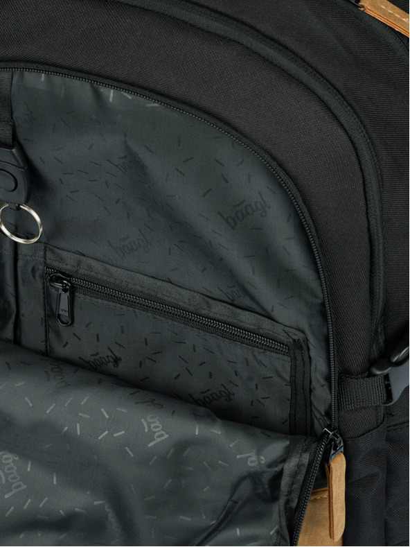 BAAGL  Šedý školní batoh Baagl Skate Darkness