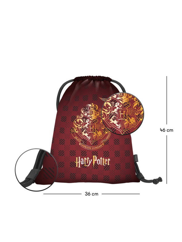 BAAGL  BAAGL SET 3 Skate Harry Potter Bradavice vínový: batoh, penál, sáček