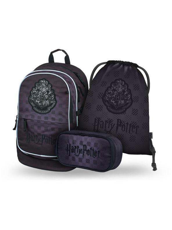 BAAGL  BAAGL SET 3 Core Harry Potter Bradavice černý: batoh, penál, sáček
