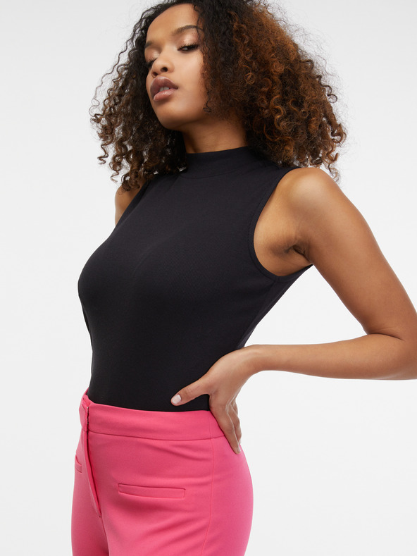 Orsay Růžové dámské zkrácené kalhoty ORSAY