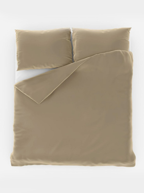 Kvalitex Saténové francouzské povlečení LUXURY COLLECTION 1+2, 220x200, 70x90cm béžové