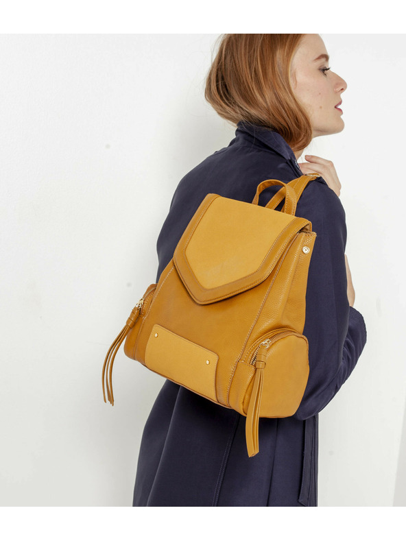 CAMAIEU Hořčicový batoh