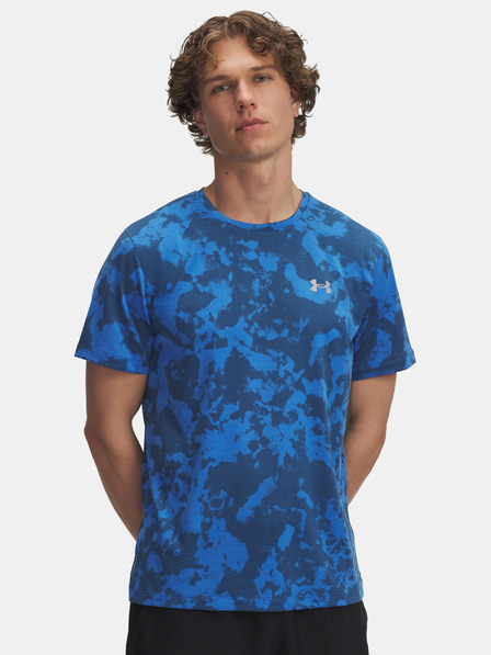 Under Armour Pánské tričko Under Armour UA Launch Printed SS-BLU