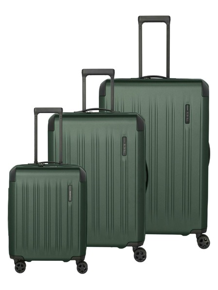Travelite Sada cestovních kufrů Travelite Dynamiic S,M,L exp Green