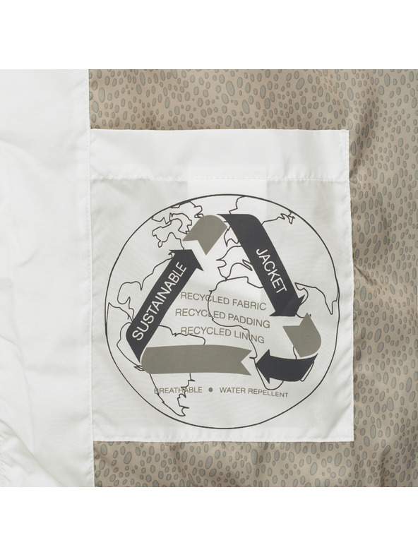 Geox Bílé dámská péřová bunda Geox Anylla