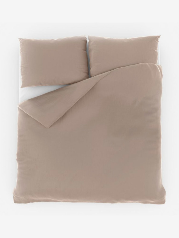 Kvalitex Francouzské mušelínové povlečení 240x200, 70x90cm béžové Kvalitex