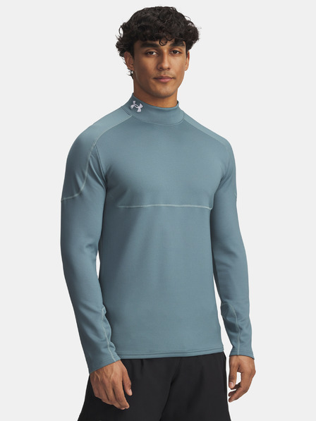 Under Armour Pánské tričko Under Armour Cold Weather Grid LS Mock-BLU