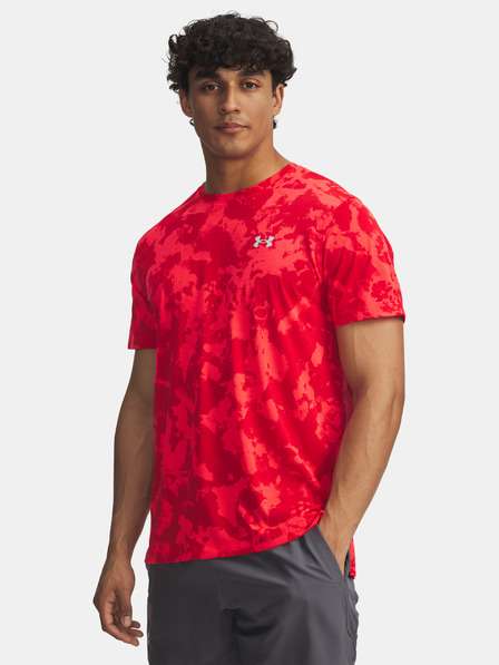 Under Armour Pánské tričko Under Armour UA Launch Printed SS-RED