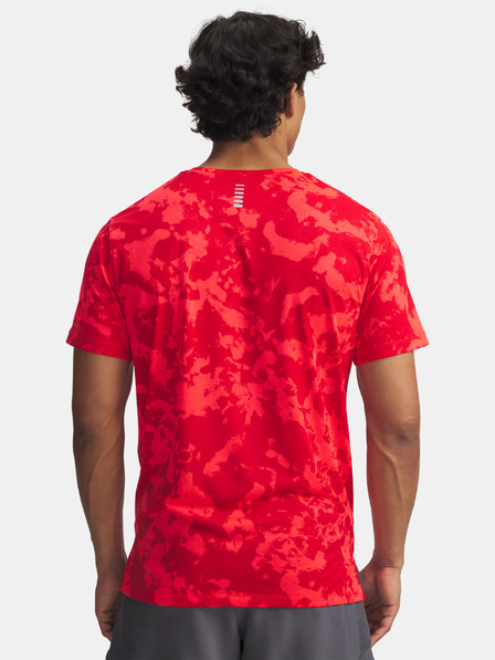 Under Armour Pánské tričko Under Armour UA Launch Printed SS-RED