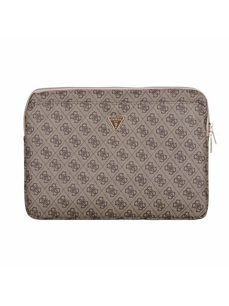 Guess Guess PU 4G Triangle Logo Obal pro Notebook 14" Brown