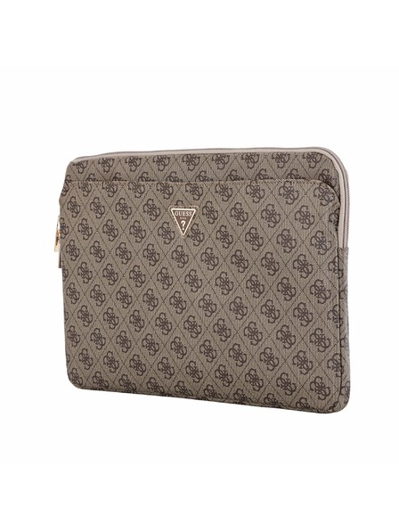 Guess Guess PU 4G Triangle Logo Obal pro Notebook 14" Brown