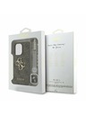 Guess Guess PU 4G Metal Logo Strap Zadní Kryt pro iPhone 15 Pro Max Brown