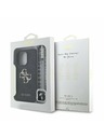 Guess Guess PU 4G Metal Logo Strap Zadní Kryt pro iPhone 15 Pro Black