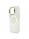 Guess Guess IML Gold Outline Stand Camera Frame MagSafe Zadní Kryt pro iPhone 16 Pro Max Transparent