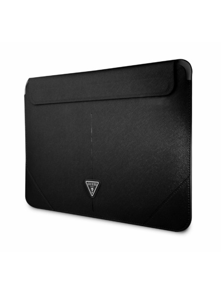 Guess Guess Saffiano Triangle Metal Logo Computer Sleeve 13/14" Black