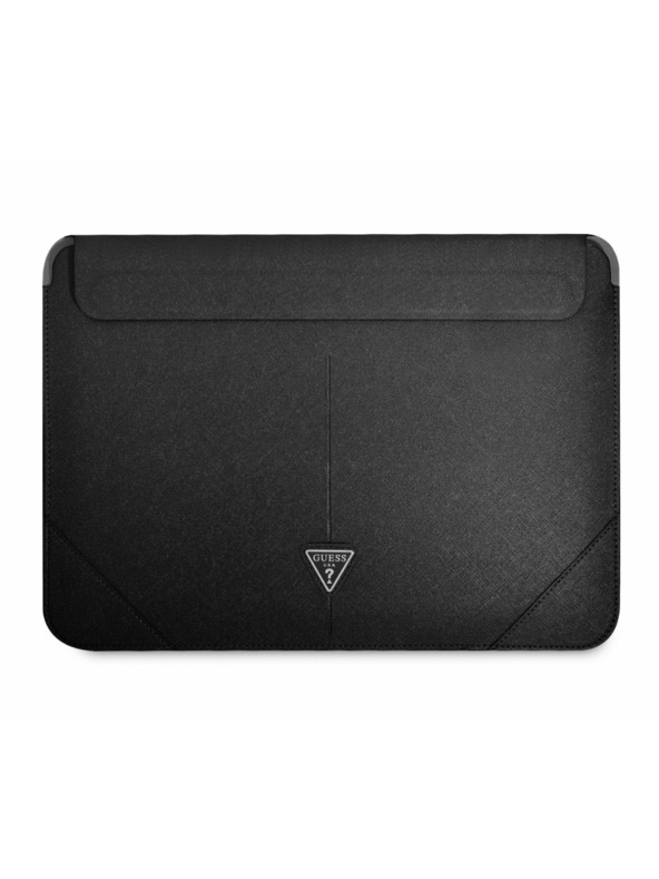Guess Guess Saffiano Triangle Metal Logo Computer Sleeve 13/14" Black