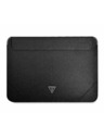 Guess Guess Saffiano Triangle Metal Logo Computer Sleeve 13/14" Black