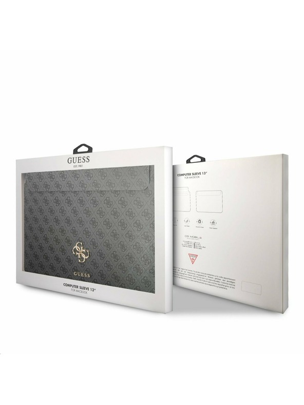 Guess Guess PU 4G Metal Logo Computer Sleeve 13" Grey