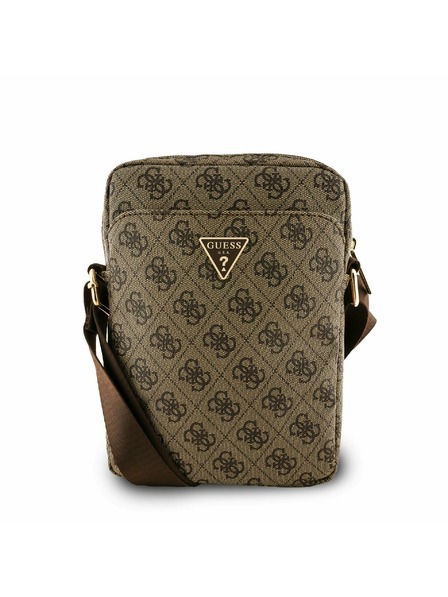 Guess Guess PU 4G Triangle Logo Taška 8" Brown