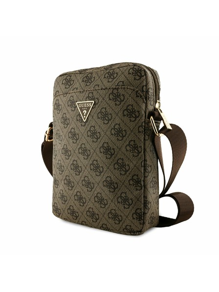 Guess Guess PU 4G Triangle Logo Taška 8" Brown