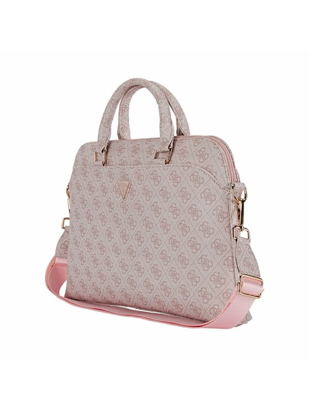 Guess Guess PU 4G Triangle Logo Taška na Notebook 13/14/15" Pink