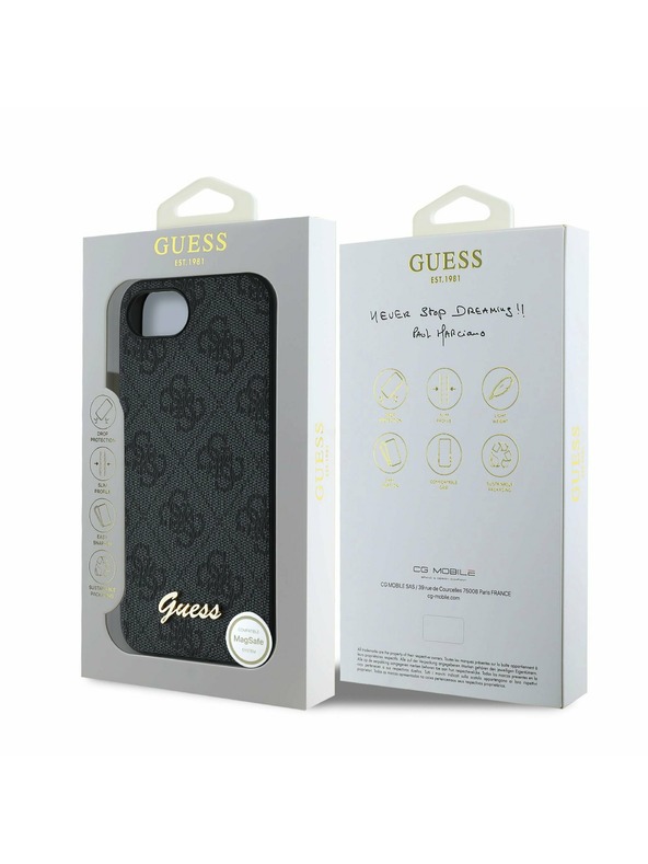 Guess Guess 4G Zadní Kryt pro iPhone 16e Grey