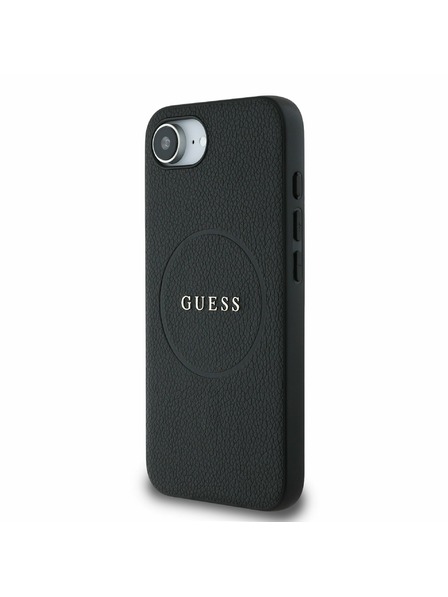 Guess Guess PU Grained Classic Logo MagSafe Zadní Kryt pro iPhone 16e Black