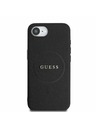 Guess Guess PU Grained Classic Logo MagSafe Zadní Kryt pro iPhone 16e Black