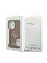 Guess Guess PU Grained 4G Logo Stand Camera Frame Zadní Kryt pro iPhone 16 Brown