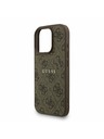 Guess Guess PU Leather 4G Colored Ring Strap MagSafe Zadní Kryt pro iPhone 16 Pro Brown