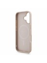 Guess Guess PU Leather 4G Colored Ring Strap MagSafe Zadní Kryt pro iPhone 16 Pink