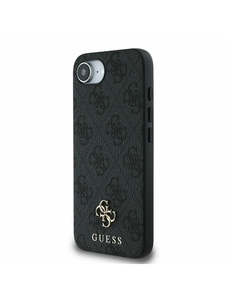 Guess Guess PU 4G Small Metal Logo MagSafe Zadní Kryt pro iPhone 16e Grey