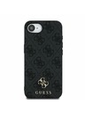 Guess Guess PU 4G Small Metal Logo MagSafe Zadní Kryt pro iPhone 16e Grey