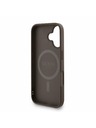 Guess Guess PU Leather 4G Colored Ring Strap MagSafe Zadní Kryt pro iPhone 16 Brown