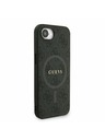 Guess Guess PU Leather 4G Colored Ring Strap MagSafe Zadní Kryt pro iPhone 16e Black