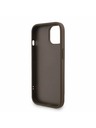 Guess Guess PU 4G Metal Logo Strap Zadní Kryt pro iPhone 15 Brown