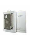 Guess Guess PU 4G Metal Logo Strap Zadní Kryt pro iPhone 15 Brown
