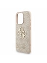 Guess Guess PU 4G Metal Logo Strap Zadní Kryt pro iPhone 15 Pro Pink