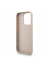 Guess Guess PU 4G Metal Logo Strap Zadní Kryt pro iPhone 15 Pro Pink