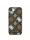 Guess Guess PU 4G Peony MagSafe Zadní Kryt pro iPhone 16e Brown