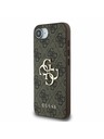 Guess Guess PU 4G Metal Logo Zadní Kryt pro iPhone 16e Brown