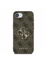 Guess Guess PU 4G Metal Logo Zadní Kryt pro iPhone 16e Brown