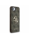 Guess Guess PU 4G Metal Logo Zadní Kryt pro iPhone 16e Brown