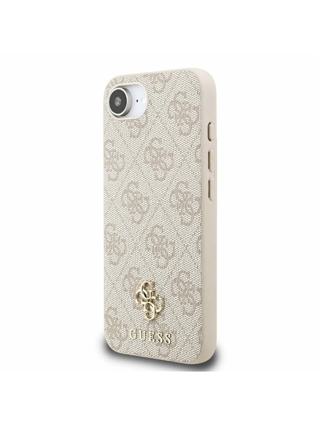 Guess Guess PU 4G Small Metal Logo MagSafe Zadní Kryt pro iPhone 16e Pink
