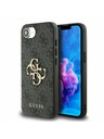 Guess Guess PU 4G Metal Logo Zadní Kryt pro iPhone 16e Grey
