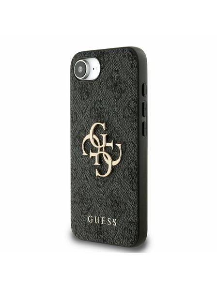 Guess Guess PU 4G Metal Logo Zadní Kryt pro iPhone 16e Grey