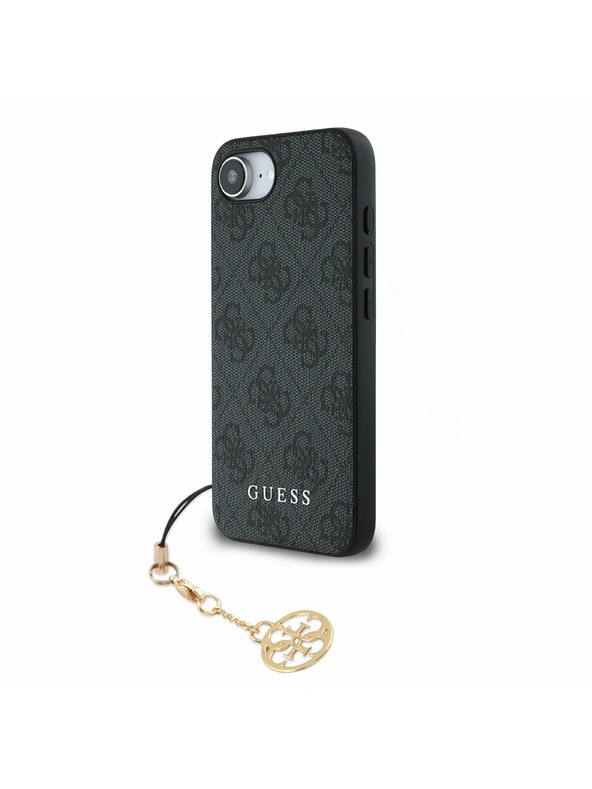 Guess Guess 4G Charm Zadní Kryt pro iPhone 16e Tone on Tone Grey