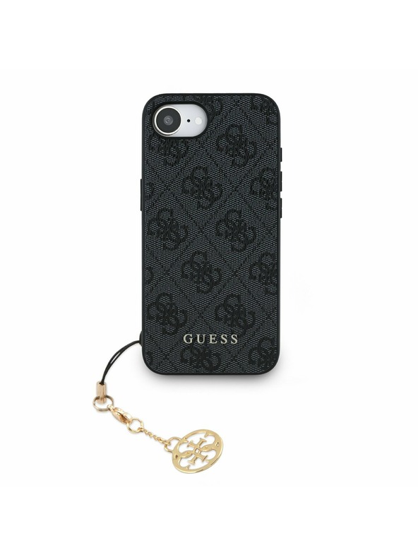 Guess Guess 4G Charm Zadní Kryt pro iPhone 16e Tone on Tone Grey